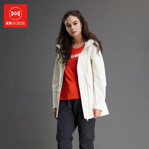 神价1.1折 地球科学家 防水透湿20K/8K 时尚机能外套 女中长款防风防水冲锋衣 279元最低价