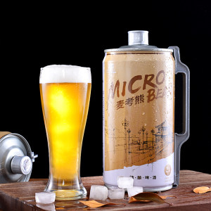 Micro-Bear 麦考熊 栈桥纪念版 精酿黄啤 原浆啤酒 2L