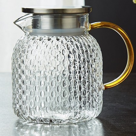 HYU 锤纹冷水壶 配不锈钢盖 1100ml