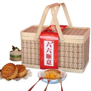 诺天府 六六顺意月饼礼盒 6味6饼共460g