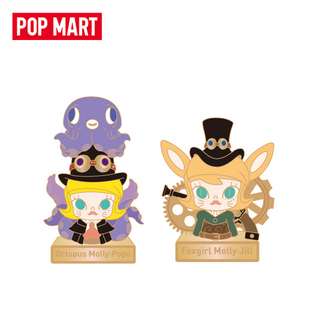 POPMART 泡泡玛特 Molly蒸汽朋克系列 徽章盲盒