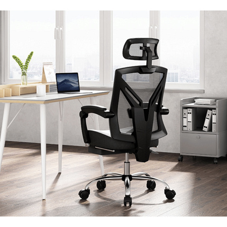 再降价：Hbada 黑白调 HDNY115BSJ 电脑椅 （黑色带脚托）