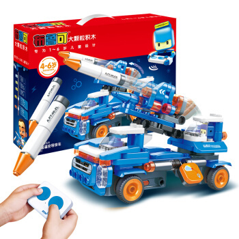 京东PLUS会员：布鲁可 交通工具系列 FG-00474-01 鲁鲁遥控导弹车