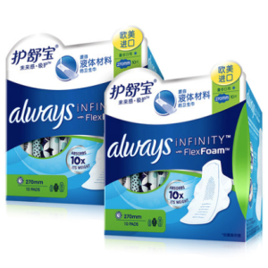 whisper 护舒宝 未来感·极护液体卫生巾 量多日用270mm 20片 +凑单品