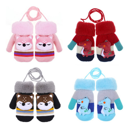 童话里的小松鼠 儿童保暖手套