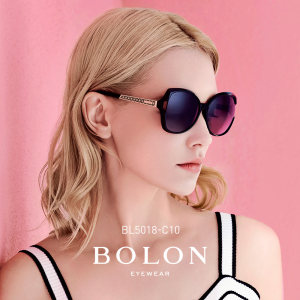 暴龙 2018款 埃菲尔铁塔纹 女蝶形镜框太阳镜 518元包邮