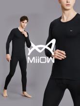 白菜！猫人 秋冬情侣款纯棉保暖美体内衣套装