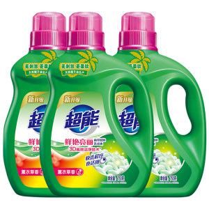 超能 植萃低泡洗衣液 薰衣草香 750gx3瓶 29.9元包邮