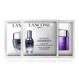 LANCOME 兰蔻 小黑瓶1ml+雪花霜1.5ml+发光眼霜1ml