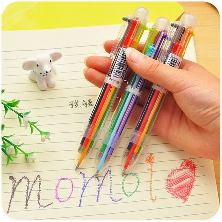 Voguefoil 我佳 023 多功能圆珠笔 6色 0.5mm 3支装