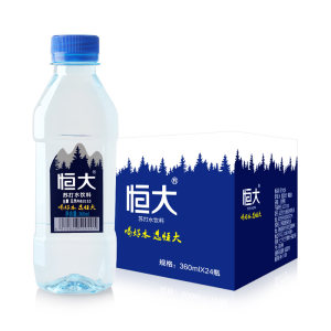 天猫超市 恒大 0糖0热量 弱碱苏打水 360ml*24瓶/箱