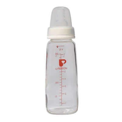 有券的上：pigeon 贝亲 AA86 标准口径玻璃奶瓶 200ml *2件