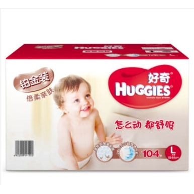 HUGGIES 好奇 铂金装纸尿裤 L120片 *2件