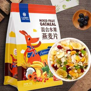 九州树叶 即食水果燕麦片 500g 科学搭配 美味代餐