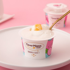 巧妈妈 什锦蜜桃果肉布丁 85g*6杯*2件