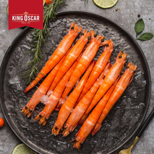 BAP认证 喵鲜生 泰国KingOscar 熟冻拉直凡纳对虾 750g