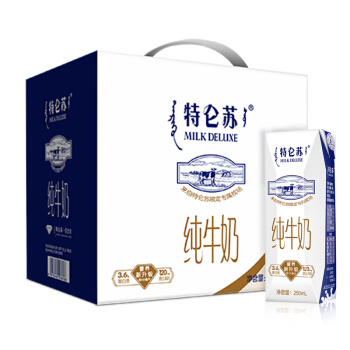 88VIP：MENGNIU 蒙牛 特仑苏 纯牛奶 250ml*16瓶 *5件