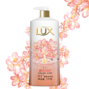 京东PLUS会员： LUX 力士 沐浴露 桃花浅香 1L *7件