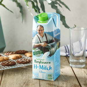 奥地利进口 萨尔茨堡 3.4高蛋白 低脂牛奶 1L*12盒