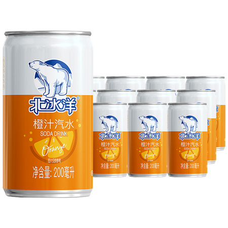 北冰洋 老北京果味汽水迷你罐 200ml*12