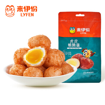 京东PLUS会员：来伊份 虎皮鹌鹑蛋 125g/袋 *12件