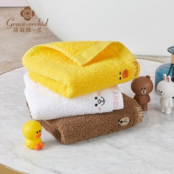 洁丽雅·兰 布朗熊纯棉毛巾 72.5*34cm*115g 3条