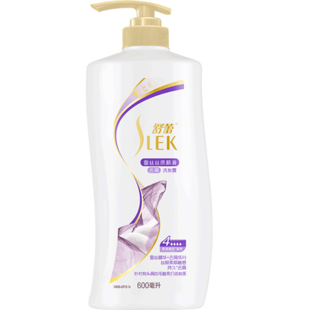 SLEK 舒蕾 蚕丝丝质顺滑去屑洗发水 600ml