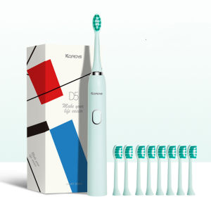 德国 科蒂斯 智能声波电动牙刷 38000/分 IPX7级整机防水 59.9元包邮 共8支刷头
