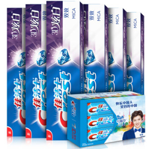Crest 佳洁士 3D炫白 双效牙膏 180g*六支装 *2件