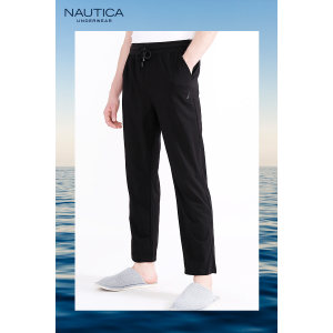 美国 Nautica 诺帝卡 男士棉氨竹节棉 居家休闲裤 114元划算价