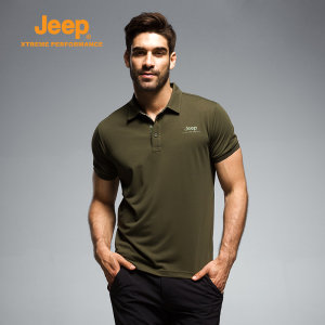Jeep/吉普 男士修身珠地棉 休闲运动Polo衫 20款可选