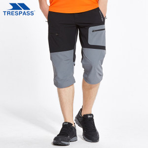 英国 TRESPASS 男女款 户外休闲短裤 四合一DWR面料