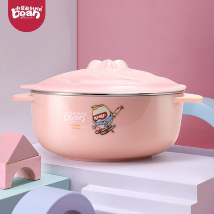 LITTLE BEAN 小豆苗 不锈钢双耳儿童碗