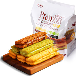 天猫超市 法丽兹 巧克力曲奇夹心饼干 4口味/380g