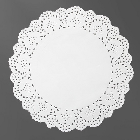 雅美瓷 花边垫纸 4.5寸圆形 30张