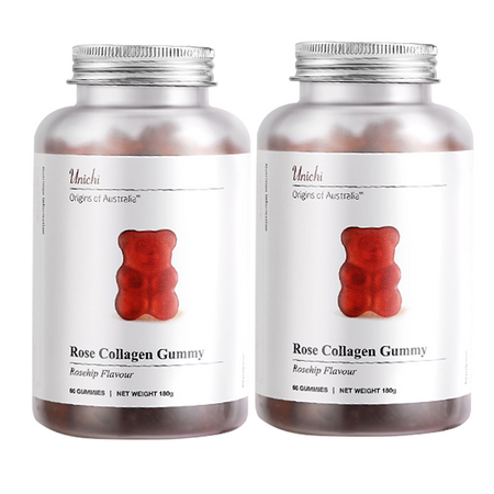 88VIP：Unichi 玫瑰果胶小熊软糖 3g*60粒*两瓶