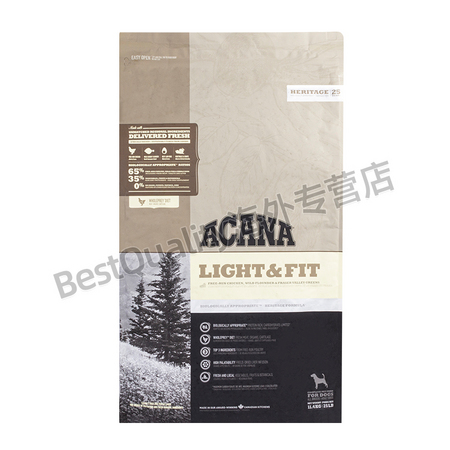 临期品：Acana 爱肯拿 轻巧匀称 通用狗粮 11.4kg