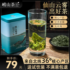 青岛崂山 21年雨前新茶 一级云雾绿茶 250g 豆香浓郁