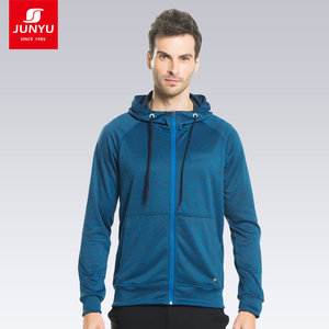 君羽 男女 休闲针织连帽卫衣 速干透气夹克