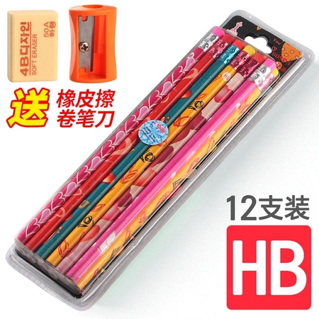 CHUNGHWA 中华 6082 HB铅笔 12支 7.2元（包邮，需用券，送橡皮擦
