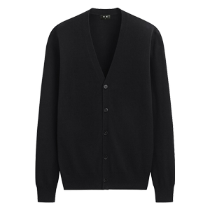 本米 男士精梳棉V领针织开衫