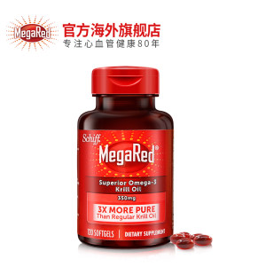 美国原装 Schiff MegaRed 4合1南极磷虾油鱼胶囊 80粒
