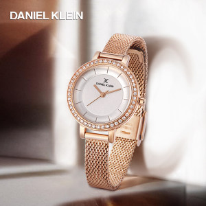 欧美小众品牌 Daniel Klein 女士花漾腕表 199元包邮 赠贝母手链