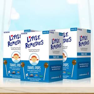 美国儿医推荐 Little Remedies 防晕车可乐味儿童棒棒糖 10支*3盒