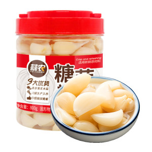 呷哺呷哺糖蒜供应商 蒜农 糖蒜大蒜 800g