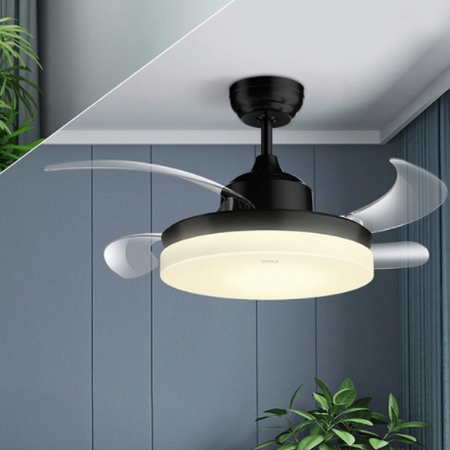 OPPLE 欧普照明 黑-致风 LED隐形风扇吊灯 23W
