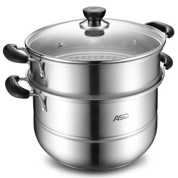 爱仕达 QVL1526 不锈钢二层复底蒸锅 26CM