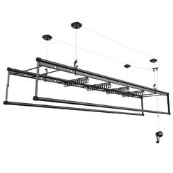 Hotata 好太太 D-1086 4杆升降手摇晾衣架 2.4m
