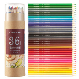PLUS会员： Comix 齐心 MP2018 顺滑芯彩色铅笔 36色