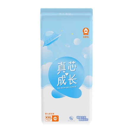 88VIP：贝舒乐 真芯成长 婴儿拉拉裤 XXL48片